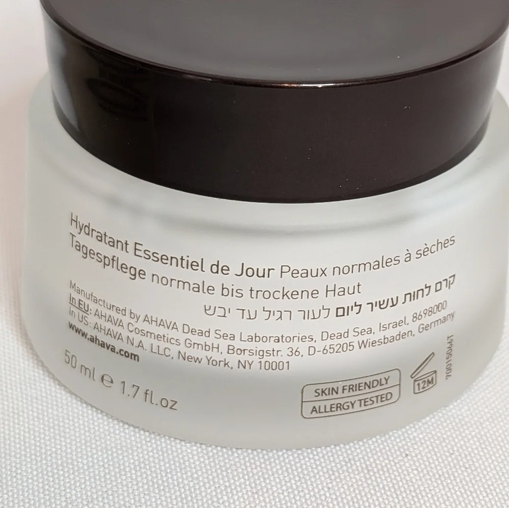 AHAVA Essential Day Moisturizer - Full Size NIB